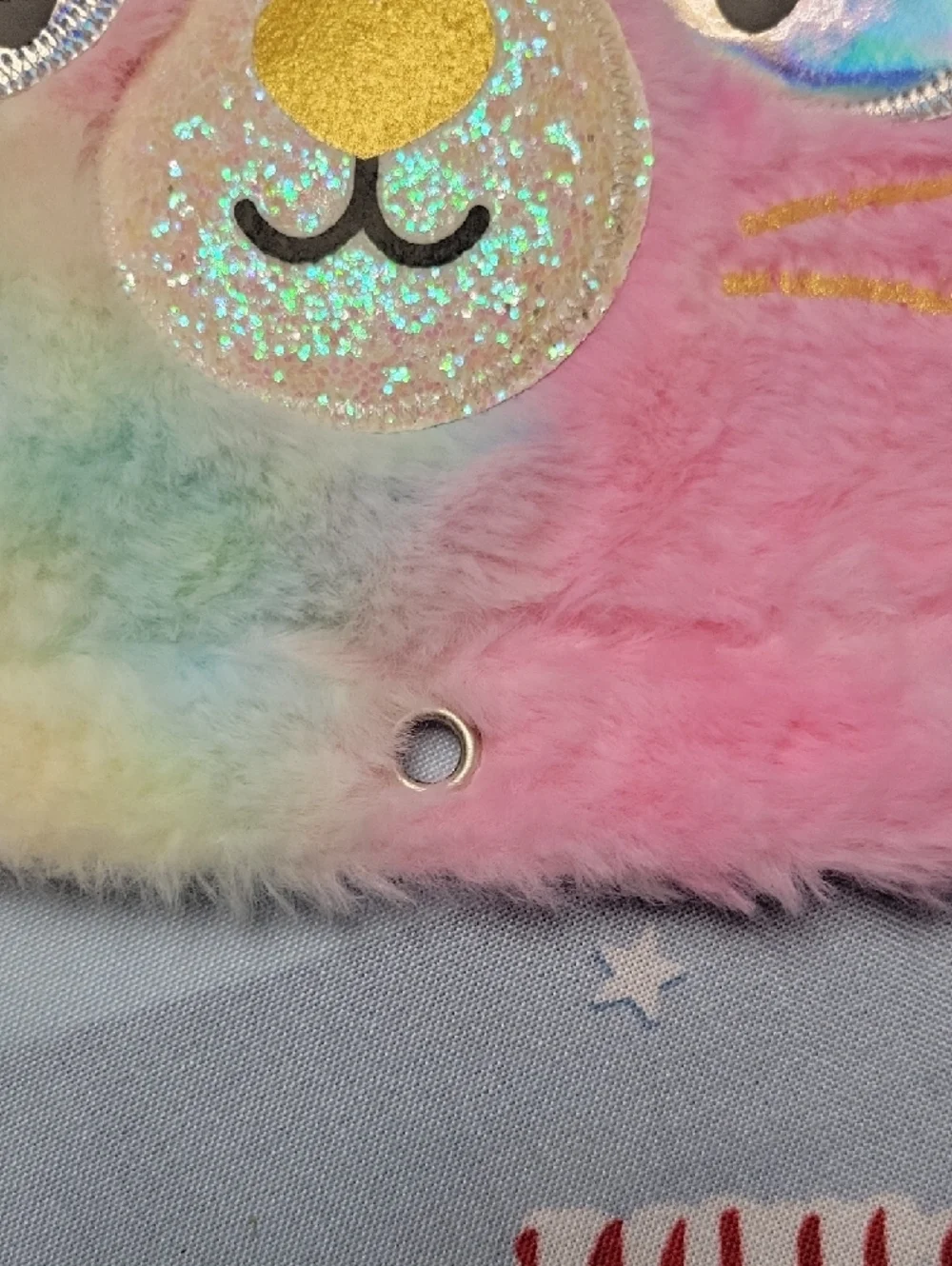 Pastel Rainbow Fluffy Cat Binder Insert